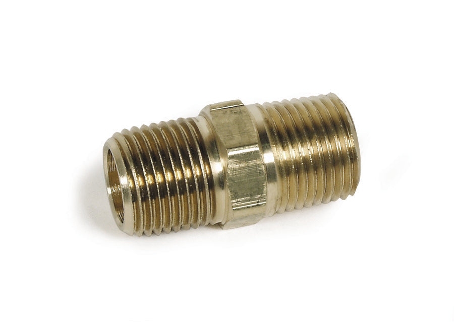 Hex Nipples: Double: Brass - Image 1