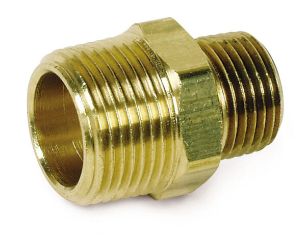 Hex Reducing Nipples: Brass