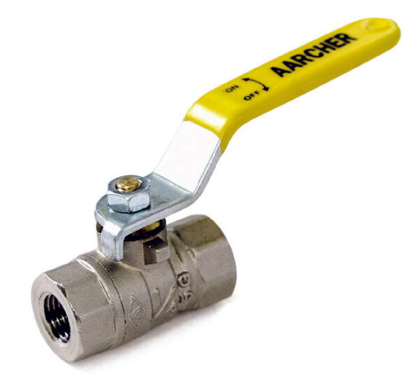 A+ Ball Valve - Nickel-plated Brass, Low PSI