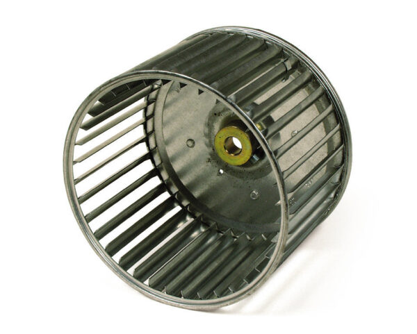 Burner Blower Wheel: 3.44" X 4.25" (MET) , 1/2" Shaft
