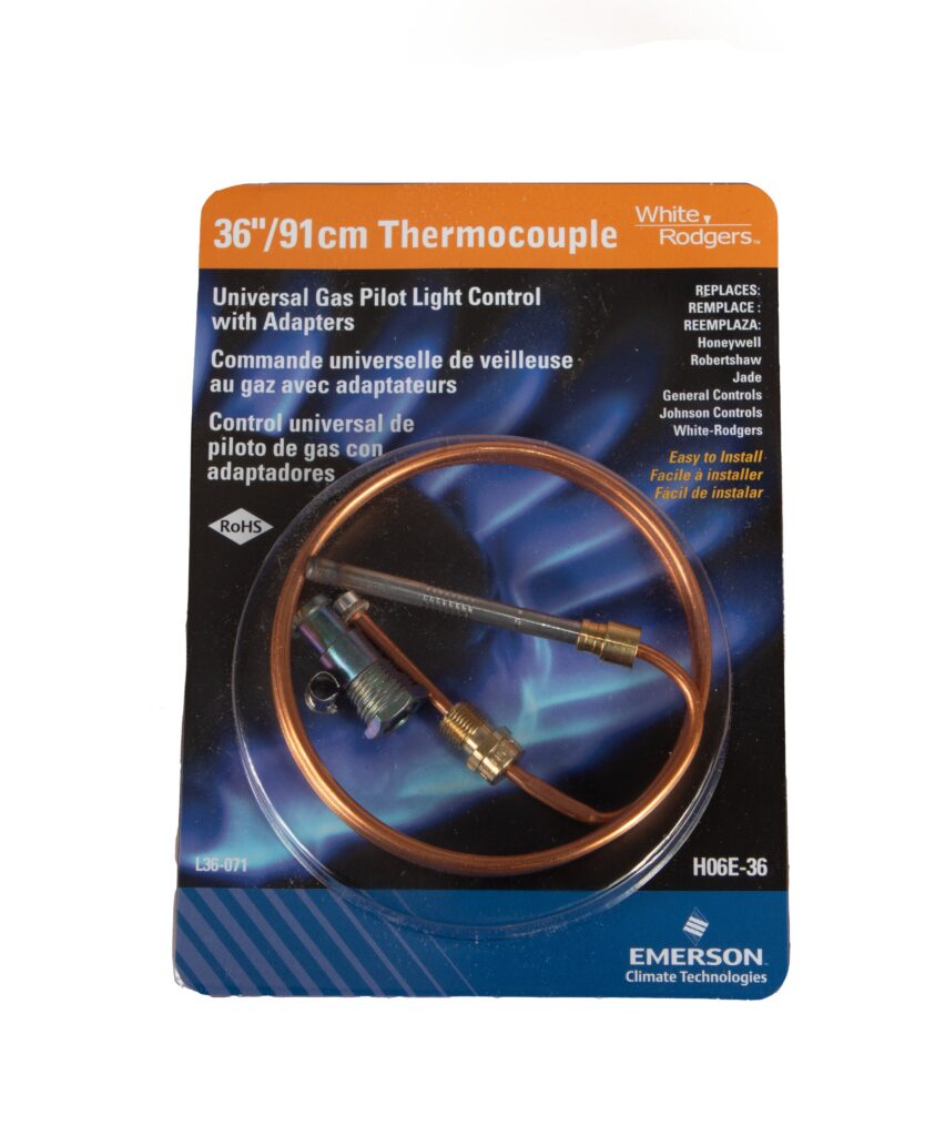 Thermocouple, Universal, 36" Length, Cap Tube, for Gas Valve