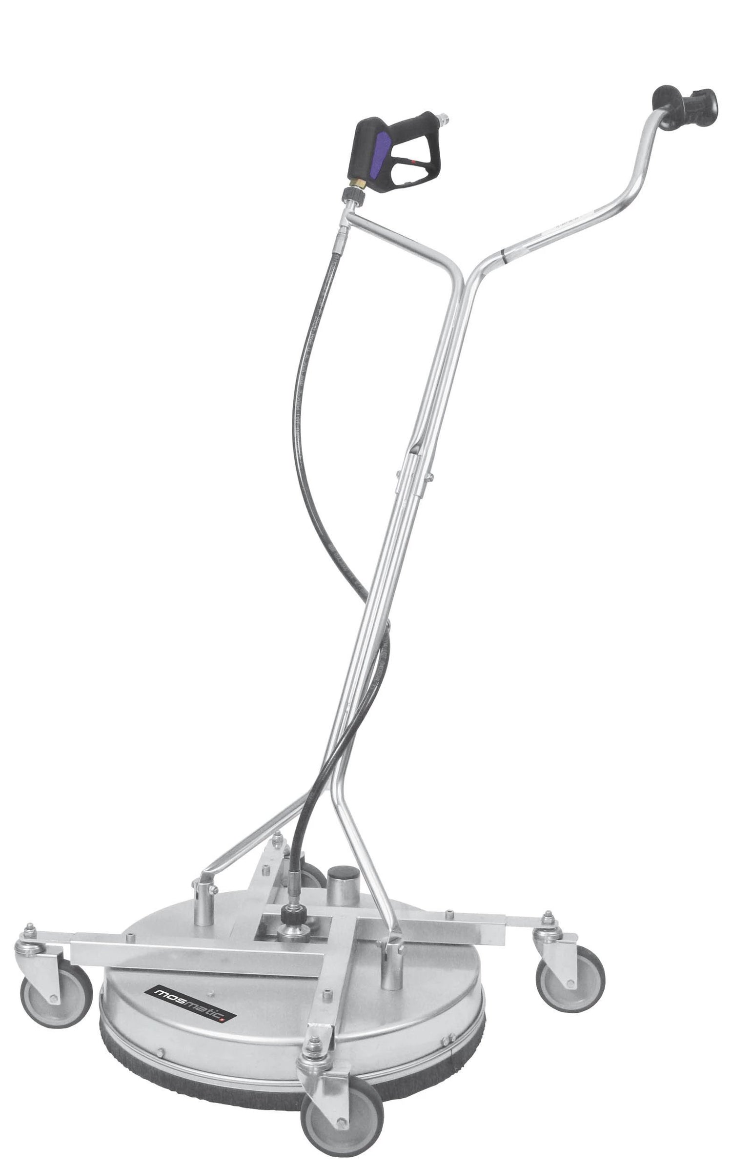 Fl-Ah 520 21" Mosmatic Recovery Surface Cleaner..- Stainless Steel Housing, Handle/Frame, And Casters..- 4" Ss Casters W/ Height Adjustability..- High-Quality, High Rpm Ss Swivel..- 2" Recovery Port..- Rating: Min 4 Gpm/Max 13 Gpm, 5000 Psi - Image 1