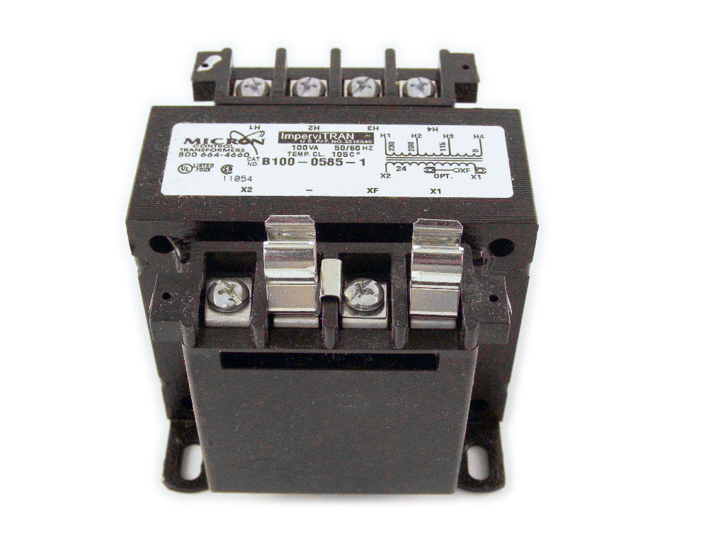 Transformer, 115/208/230-24V AC: 100V A Fused - Image 1