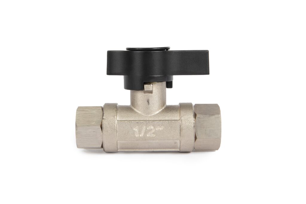 1/2" Ball Valve for Pressure Washers: Nickel Plated