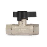 1/2" Ball Valve For Pressure Washers: Nickel Plated