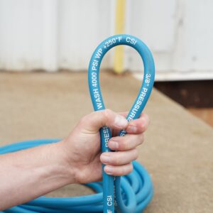 A+ Non-Marking Pressure Washer Hoses with Quick Coupler Swivel End, Blue - Image 5
