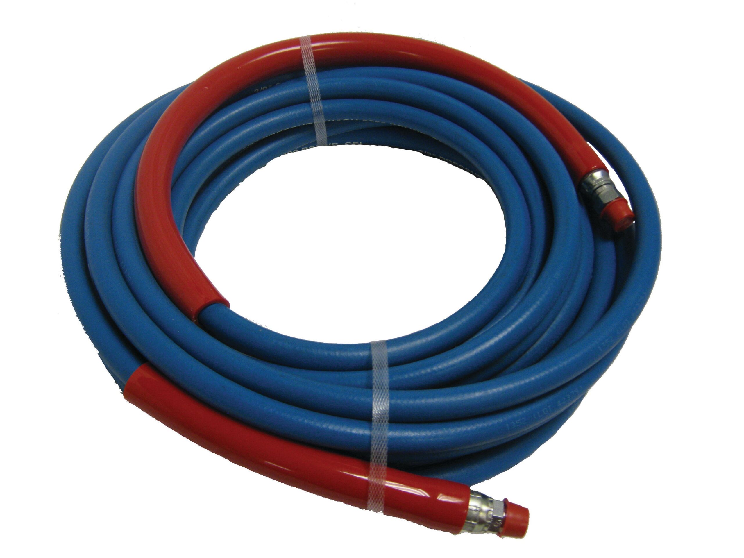 A+ 1 Wire Non-Marking Pressure Washer Hose - Blue, 3/8" ID - Image 1