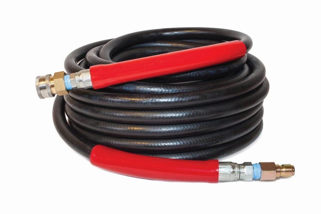 Legacy Swivel Pressure Washer Hoses: 3/8" ID, QC or M22 Ends, Up to 6000 PSI