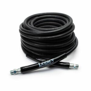 Legacy High Pressure Washer Hoses: 1 Wire, Black Bend Restrictors - Image 1