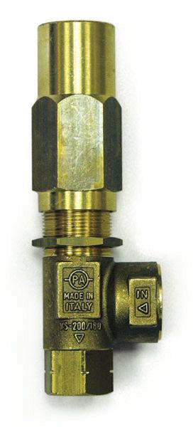 Pressure Relief Valve: VS 200 / 180, High PSI