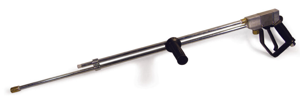 SJ3000 Double Barrel Pressure Washer Dump Gun: Stainless Steel, 36" with Foregrip