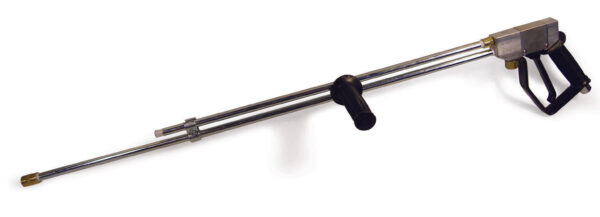SJ3000 Double Barrel Pressure Washer Dump Gun: Stainless Steel, 36″ With Foregrip