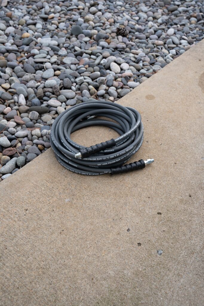 Non-Marking Pressure Washer Hoses: 1 & 2 Wire, Multiple Swivel & Coupler Options