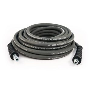 Non-Marking Pressure Washer Hoses: 1 & 2 Wire, Multiple Swivel & Coupler Options - Image 1