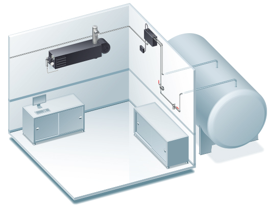Energy Logic EL-350H-CS Waste-Oil Heater Complete System w/ 500 Gallon Single Wall Workbench Tank