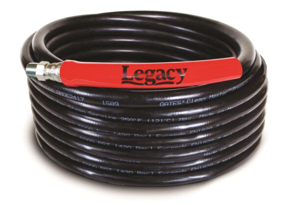 Legacy High Pressure Washer Hoses: 2 Wire, Red Bend Restrictors