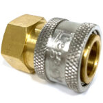 Coupler Fpt 3/8" Brass