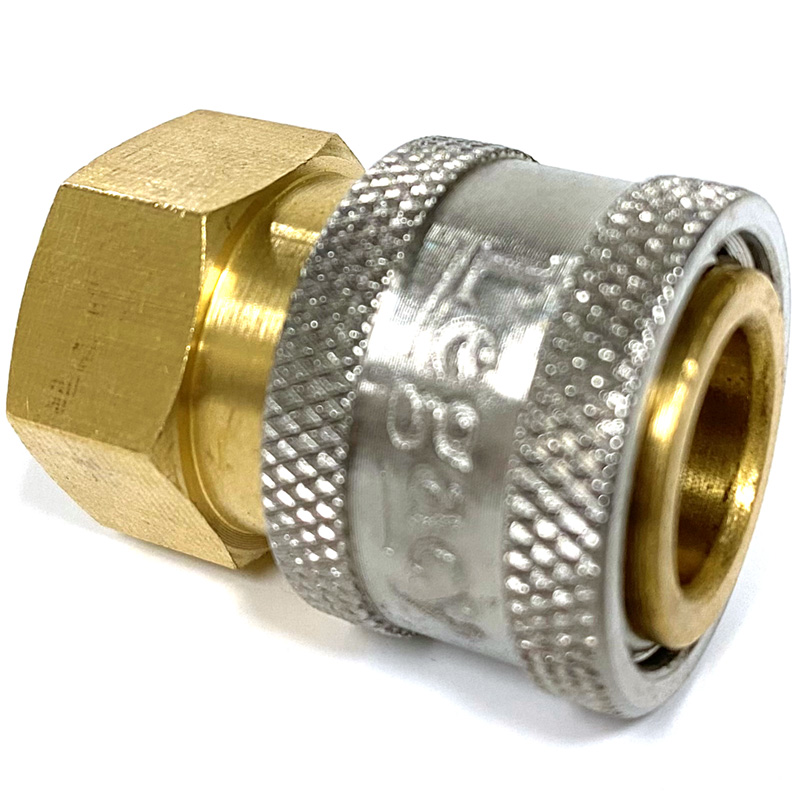 Coupler Fpt 3/8" Brass - Image 1