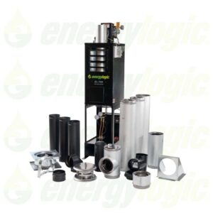 El-75H Energy Logic Waste Oilheater, 75,000 Btu W/ Built-In 10-Gal Tank, Wall Flue Kit - Image 4