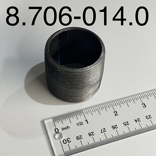 Nipple, 1-1/2″ Close, Black Pipe