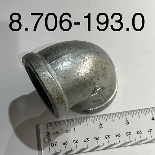 Elbow, 1-1/2″, Galv, 90 Deg