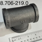 Tee, 1-1/2″ Female Pipe, Black