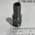 Pipe, Barbed/Male NPT 3/4″ Black