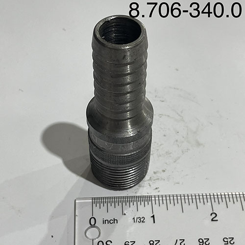 Pipe, Barbed/Male NPT 3/4″ Black