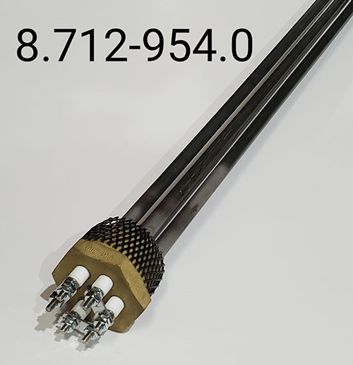 Heating Element, 9Kw/230V/3Ph2’Npt,Brs, 28"