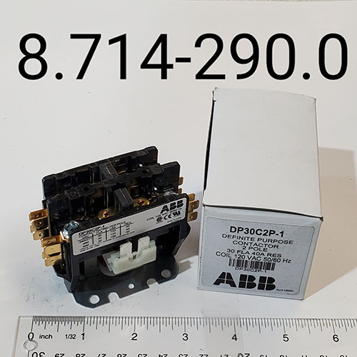 Contactor, General Purpose, 2 Pole, 230V, 30 Amp