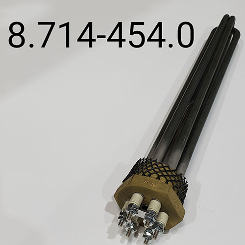 Heat Element 6KW, 575V, 3PH 2 NPT, BRS, 15-1/4