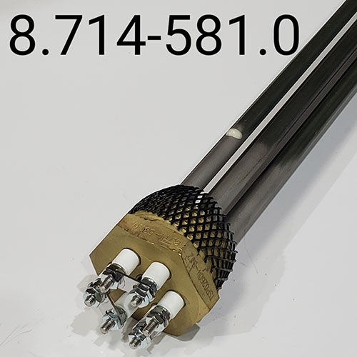 Heating Element, 6KW/208V/3PH, 2″ NPT, Brass, 28″