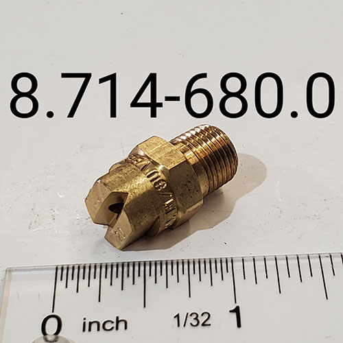 Nozzle, 50 Deg Fan, #2 Brass, 1/8″ NPT
