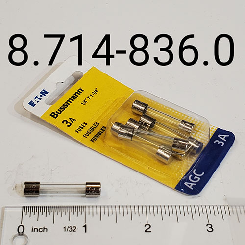 Fuse 3 Amp, Glass