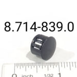 Plug, Plastic, Black, 1/2″ Hole Size