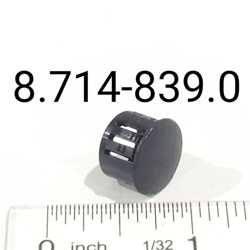 Plug, Plastic, Black, 1/2″ Hole Size