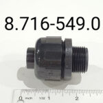 Connector, 3/4″ L/T, Straight, Black
