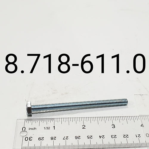 Bolt, 1/4-20 X 3-1/2″, HH Tap Zinc