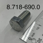 Bolt, 1/2″ X 1 ” NC HH Zinc