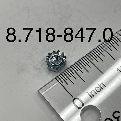 Nut, 4-40 Keps, Zinc
