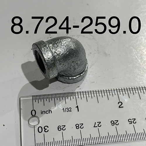 Elbow, 1/4″ NPT 90 Deg Galv