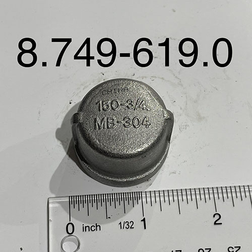 Pipe, Cap, 3/4″ SS