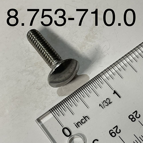Bolt, Carriage, 1/4 X 1, S/S
