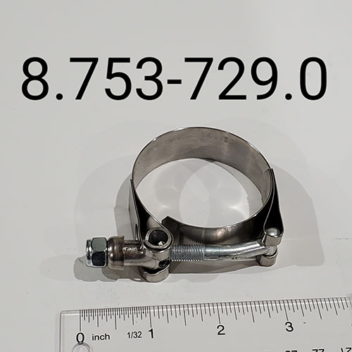 CLAMP, T-BOLT, 1-7/8″ X 2-1/8″, SS