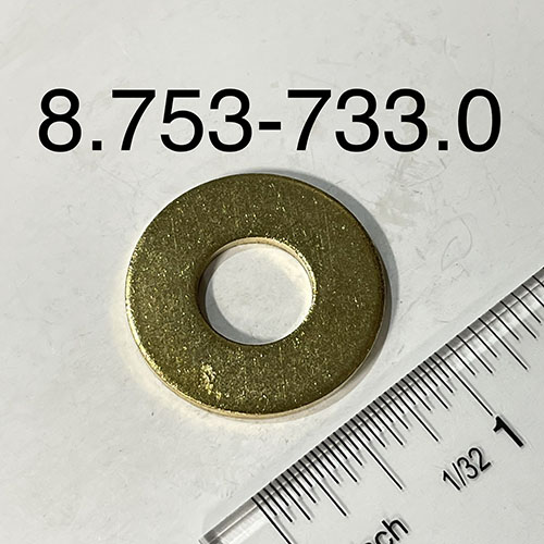 Washer, 7/16 NOM, Brass
