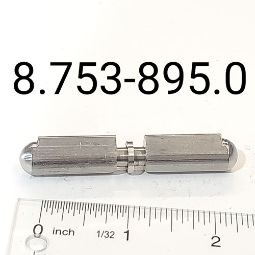 Hinge, Bullet Weld-On 60MM X 6MM Pin SS
