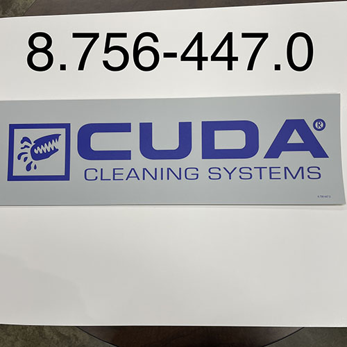 Label, Cuda Cleaning Systems Logo, M