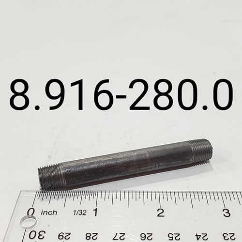 Nipple, 1/8″ X 3″ LG Sch 40 Black