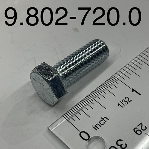 Bolt, 3/8″ X 1″ NC HH