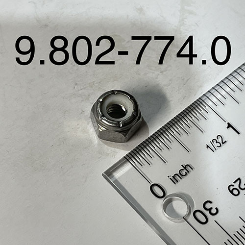 Nut, 1/4", Esna , Nc, Ss